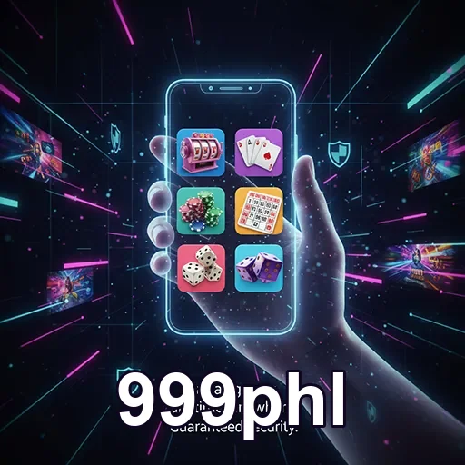 User enjoying casino games on mobile with 999phl app
